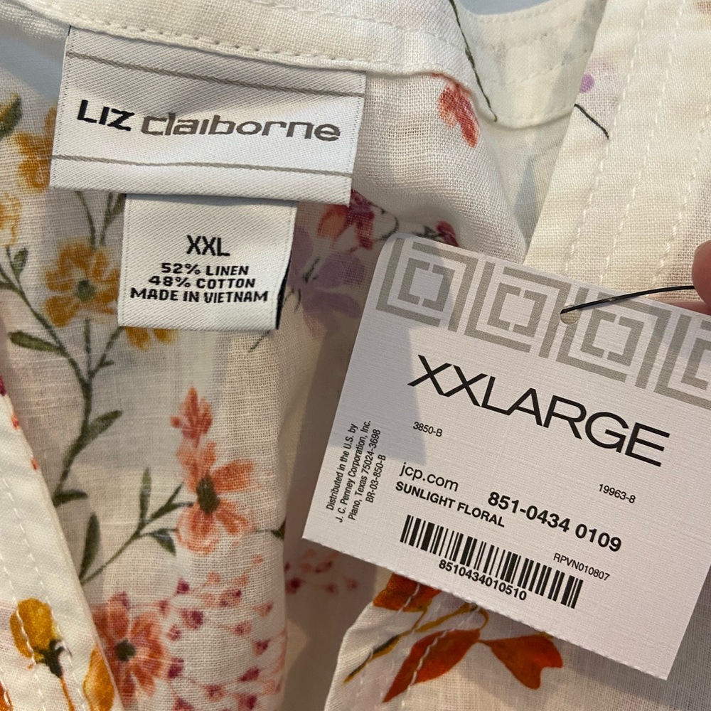 Liz Claiborne womens top xxl NWT - Picture 2 of 4